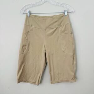 Baleaf Beige Biking Shorts With Pockets Women’s Size Small